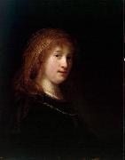 REMBRANDT Harmenszoon van Rijn Portrait of Saskia van Uylenburg Spain oil painting artist